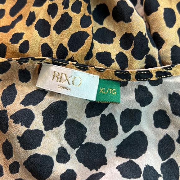 RIXO LONDON Kyla Leopard-print Silk Crepe De Chine Mini Dress - Picture 12 of 13